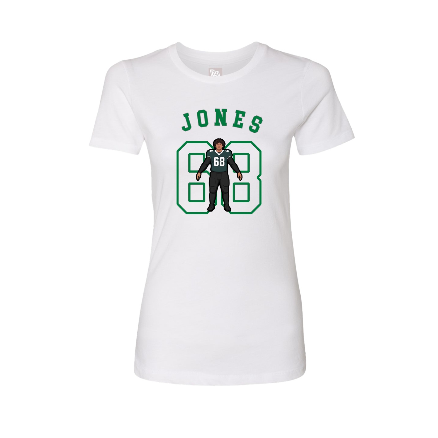 Fitted Women's Tee — Shirsey Arch in White