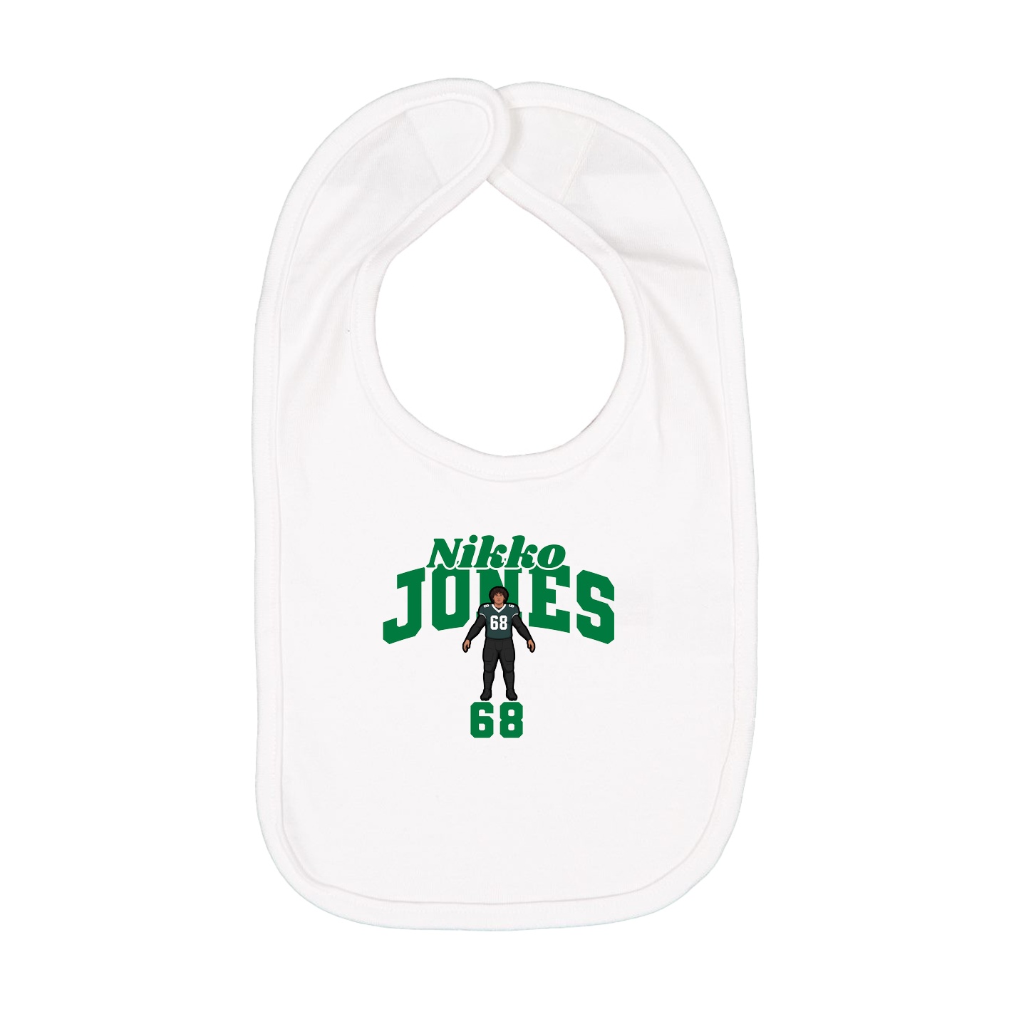 Infant Bib — Signature Arch in White
