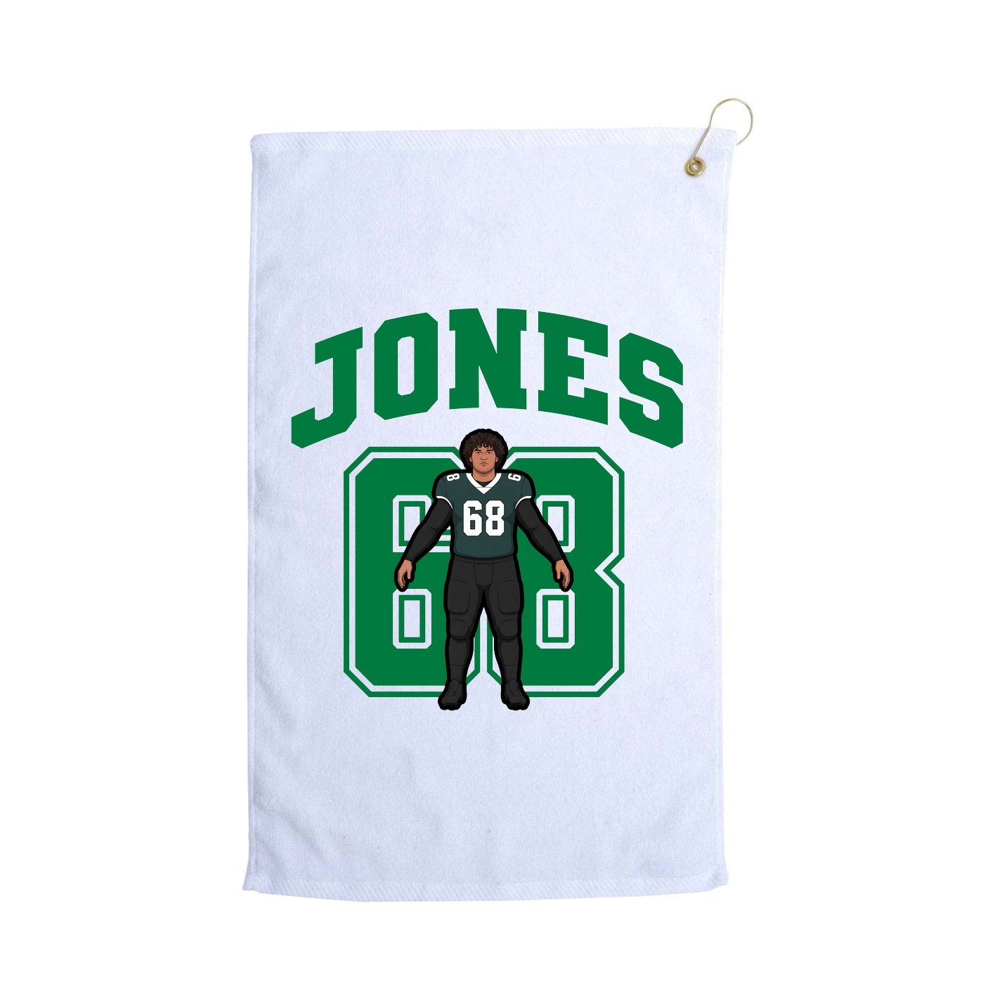 Golf Towel — Number in White