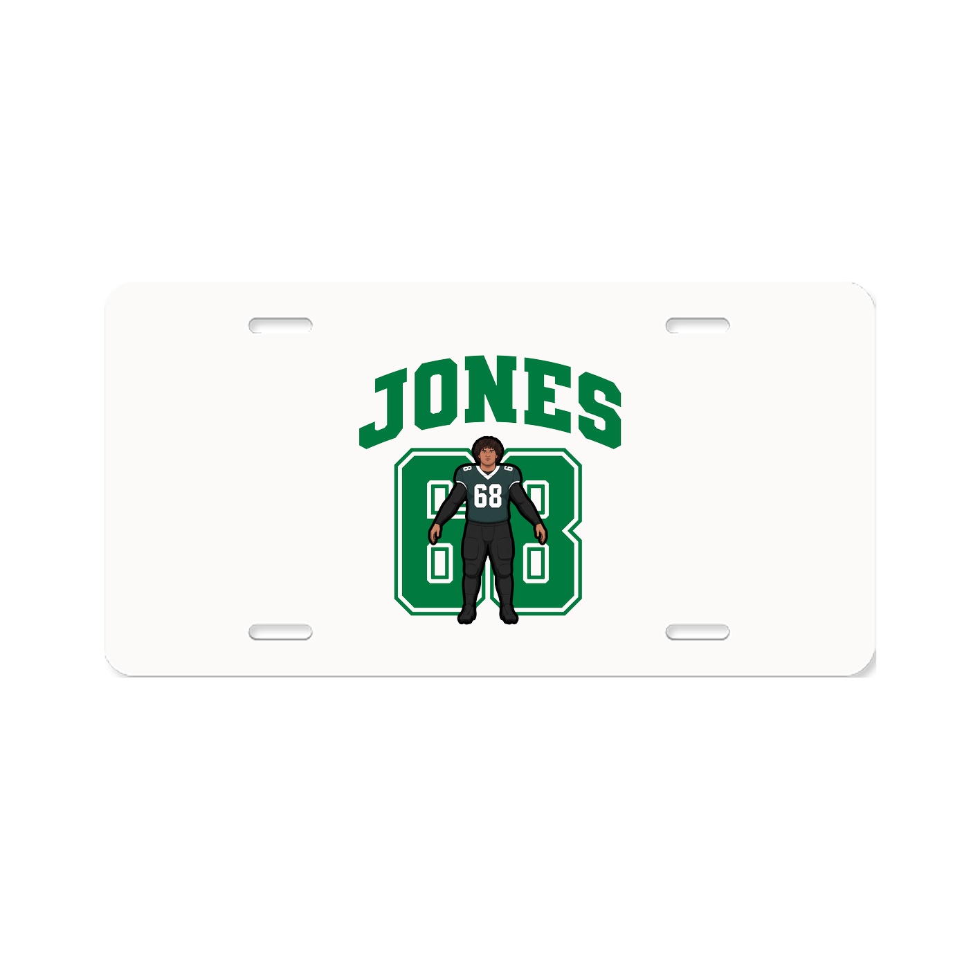 License Plate — Number in Classic