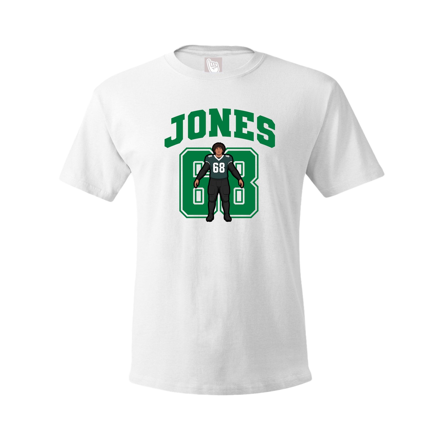 Youth Tee — Number in White