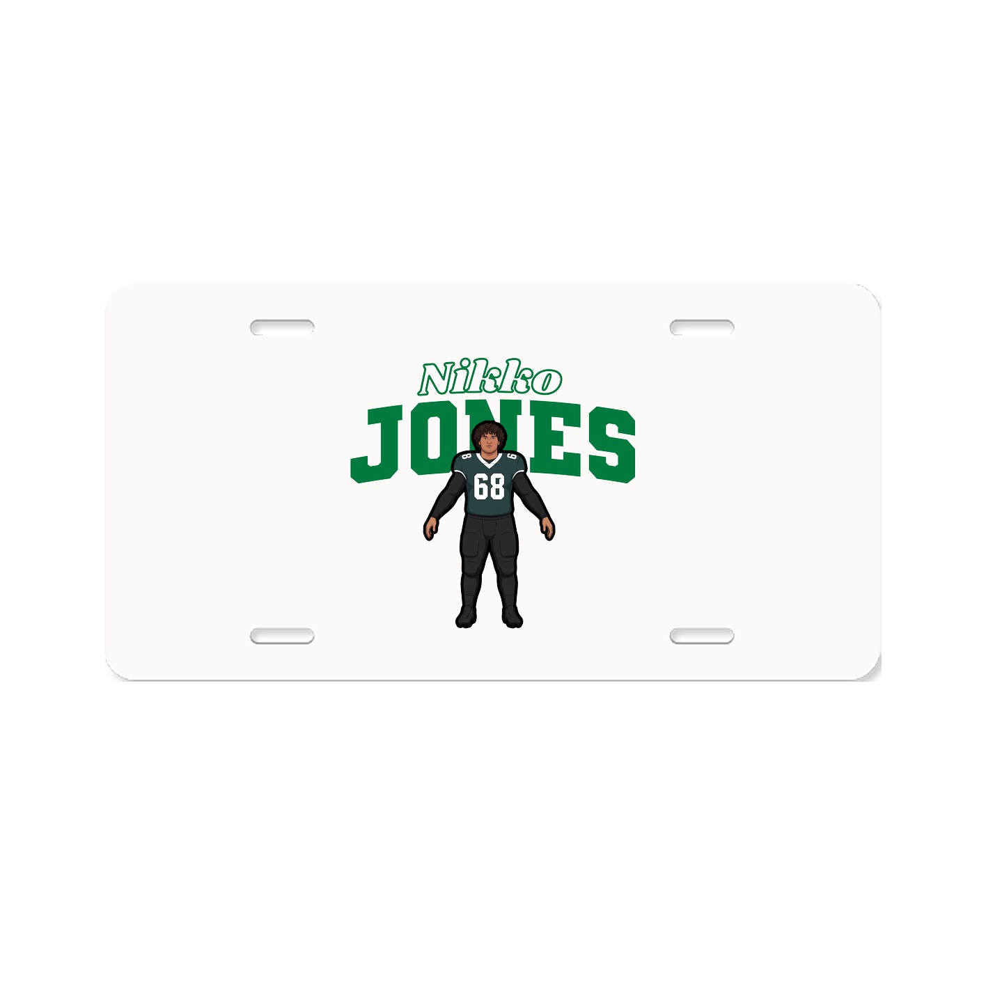 License Plate — Name Arch in Classic