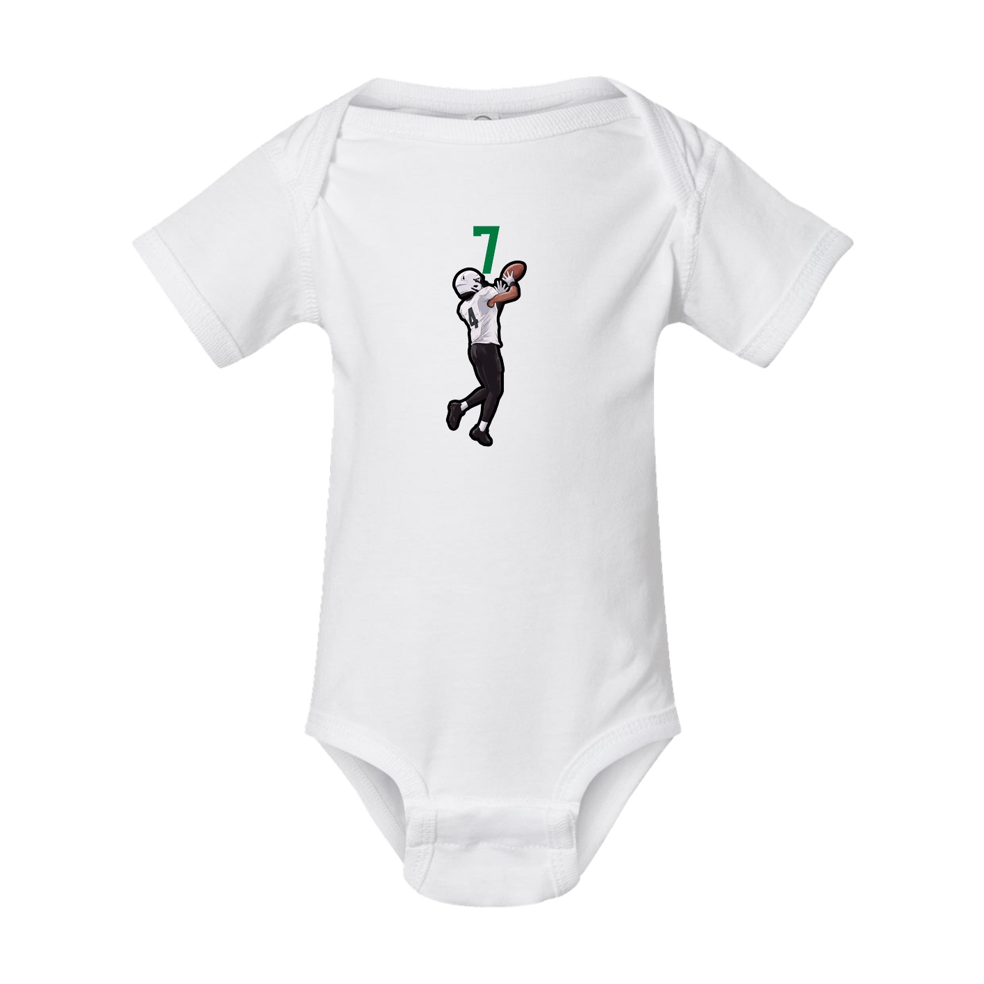 Baby Onesie — Number Top in White