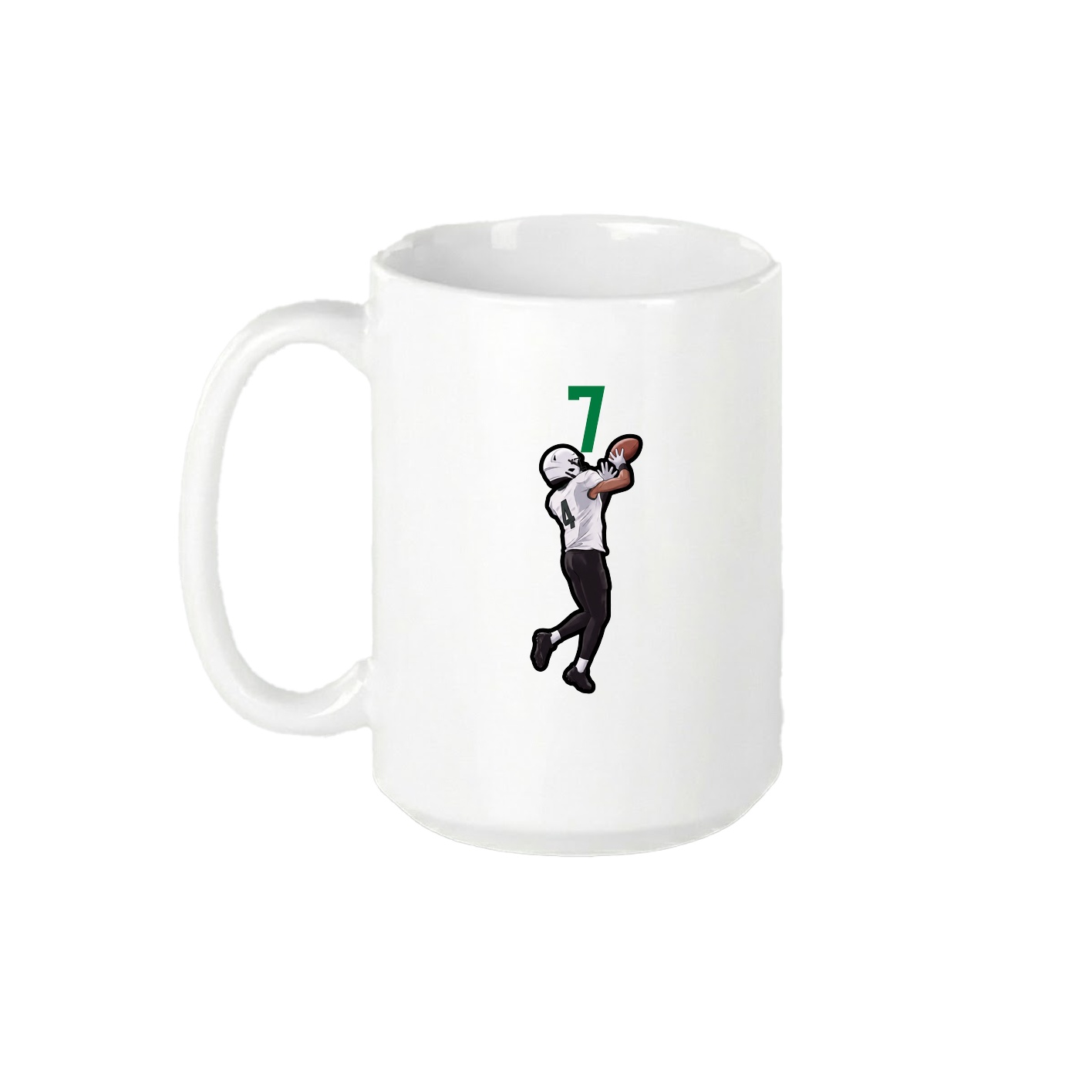 15oz Coffee Mug — Number Top in White