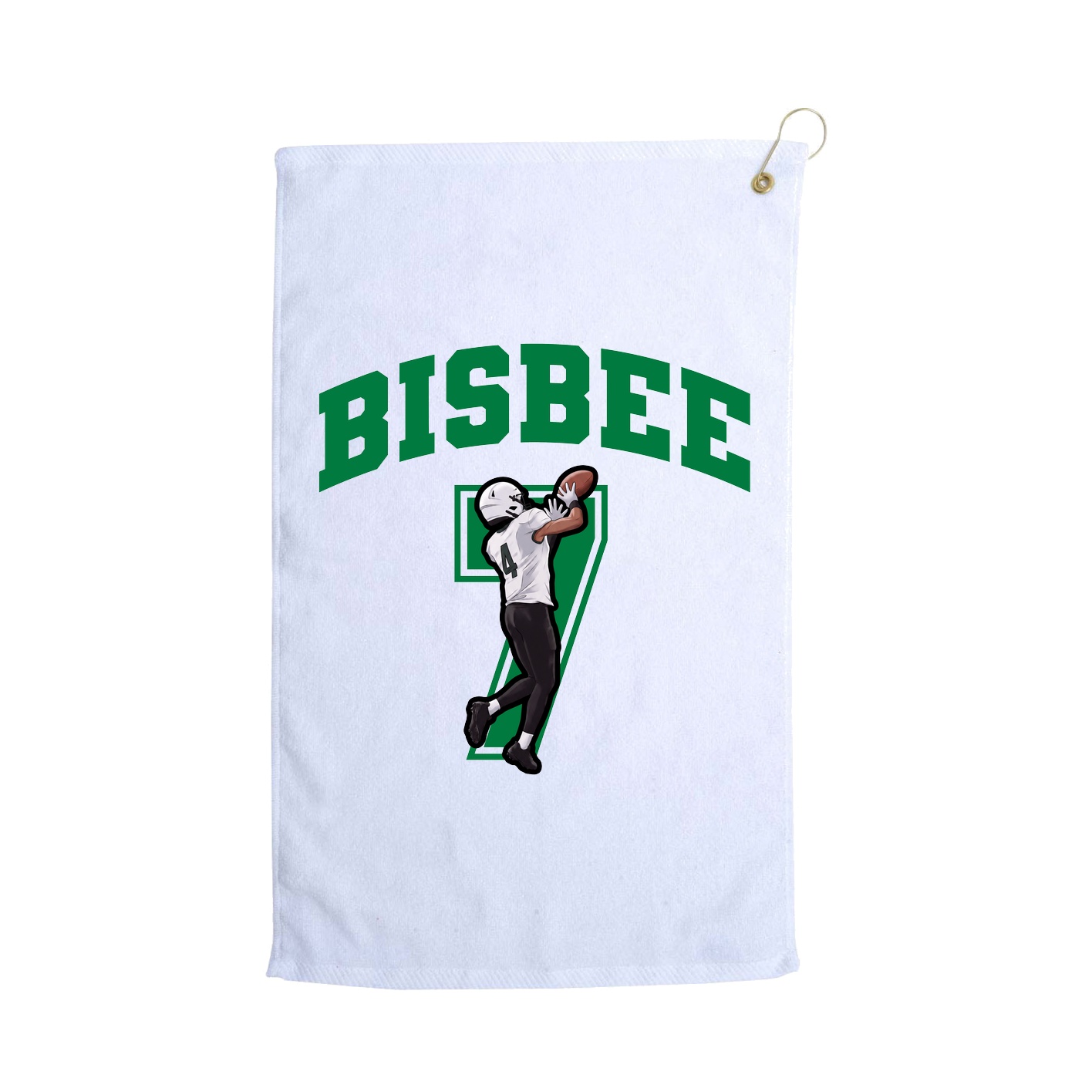 Golf Towel — Number in White