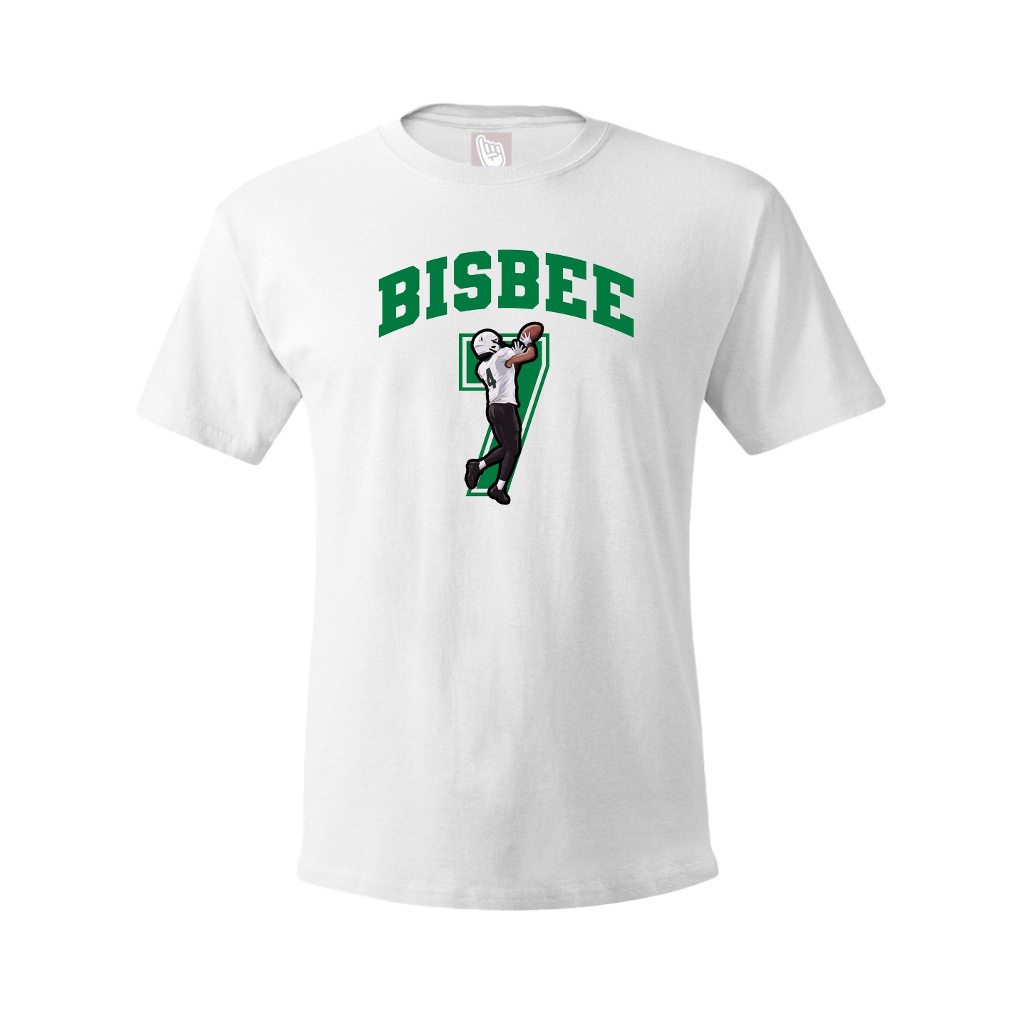 Youth Tee — Number in White