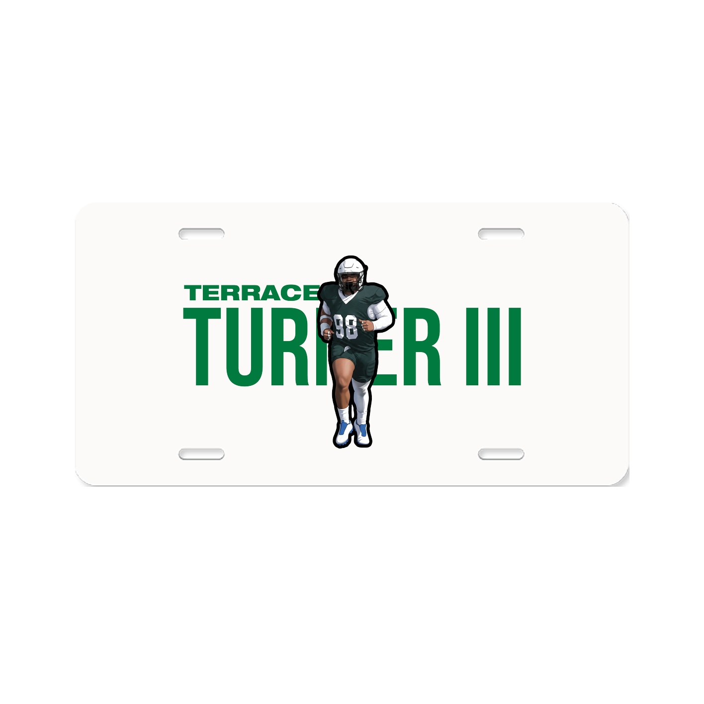 License Plate — Player Name in Classic