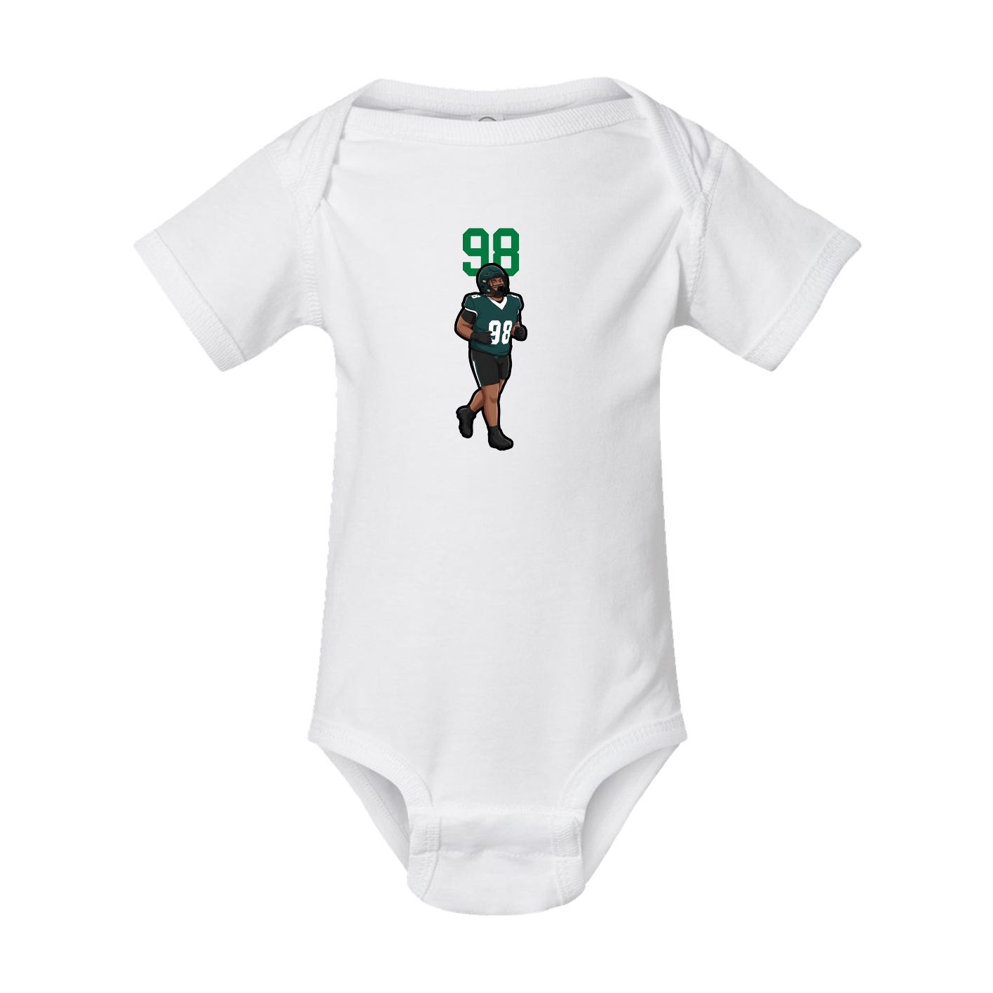 Baby Onesie — Number Top in White