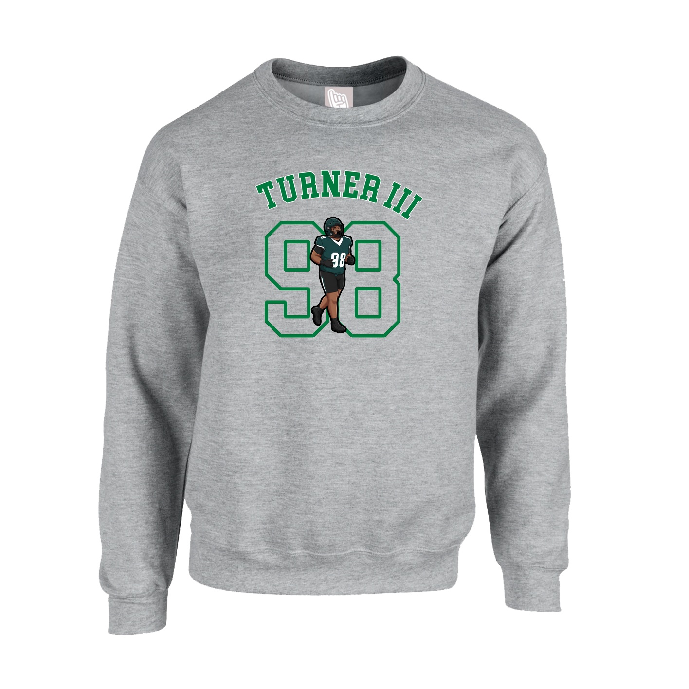 Fleece Crew — Shirsey Arch in Grey