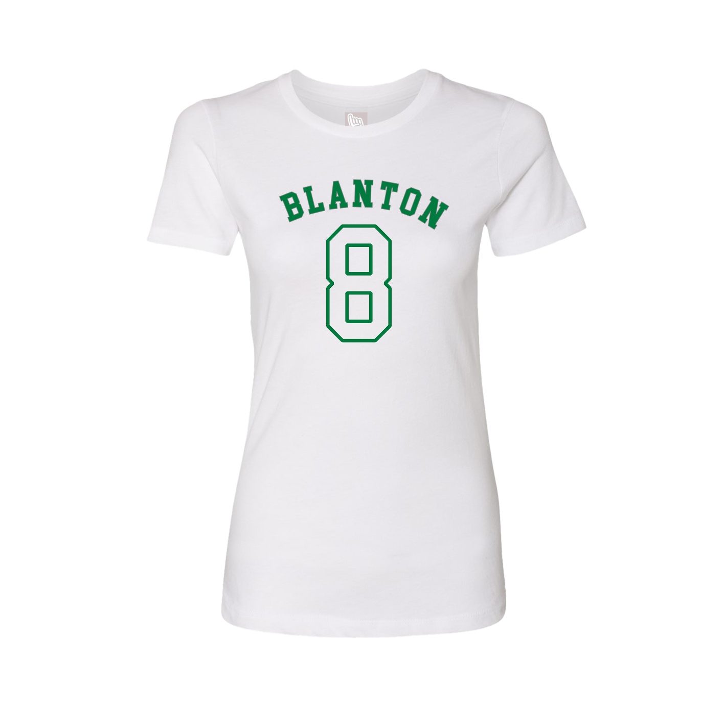 Fitted Women's Tee — Shirsey Arch in White