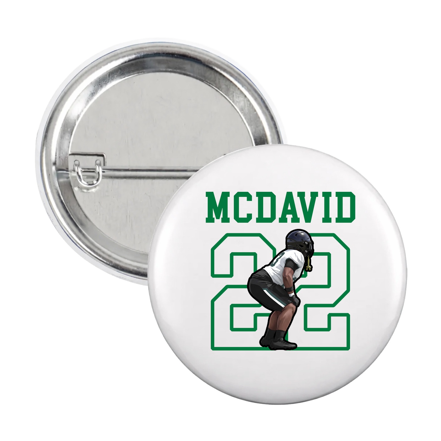 Game Day Button — Shirsey in White