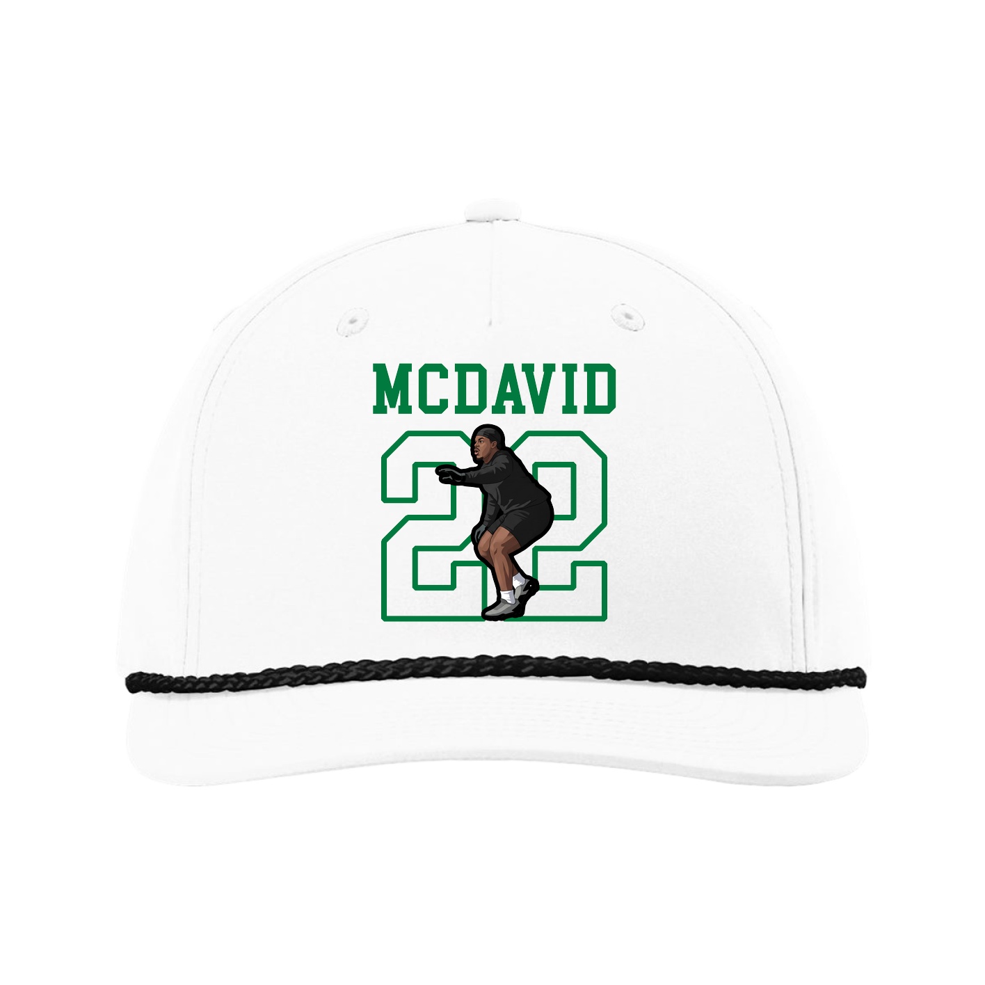 Five-Panel Classic Rope Cap — Shirsey in White