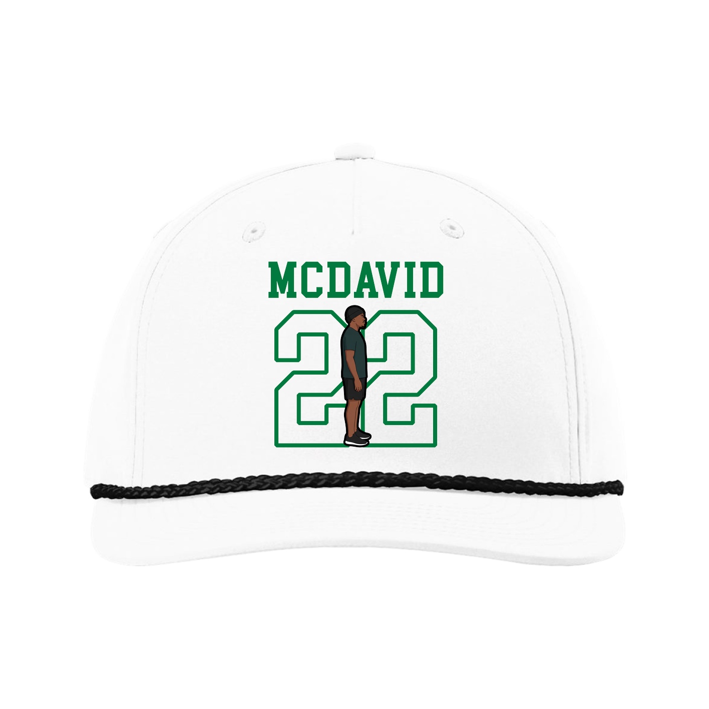 Five-Panel Classic Rope Cap — Shirsey in White