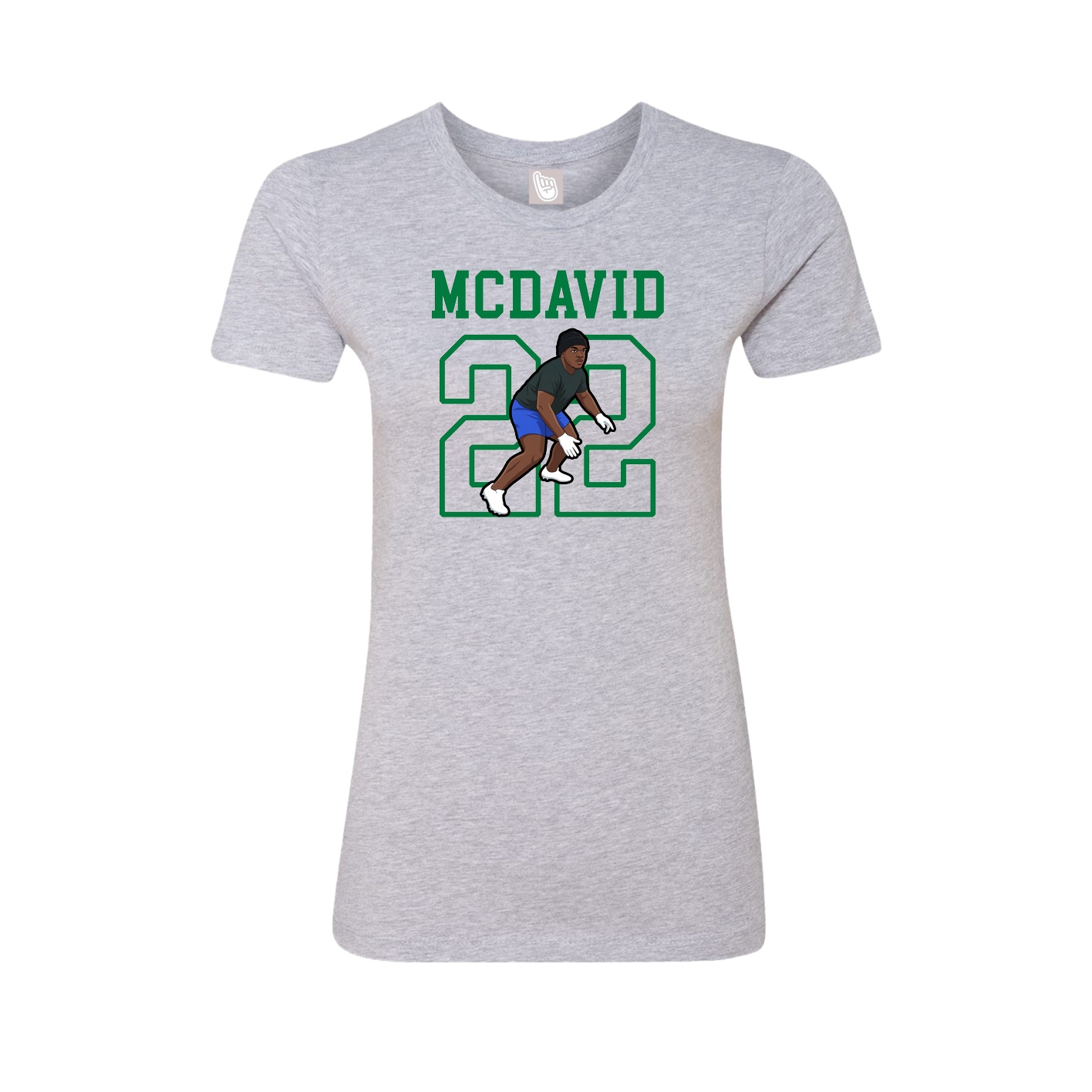 Fitted Women's Tee — Shirsey in Grey