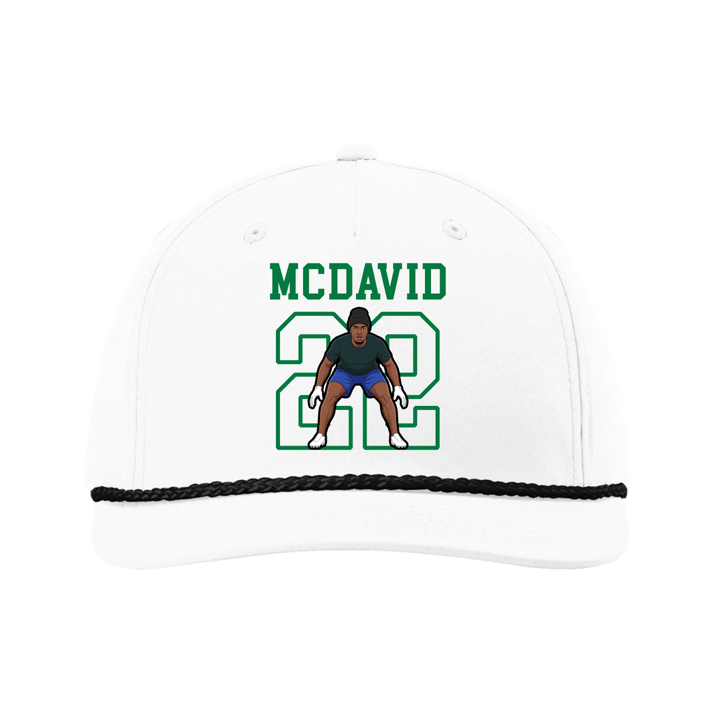 Five-Panel Classic Rope Cap — Shirsey in White