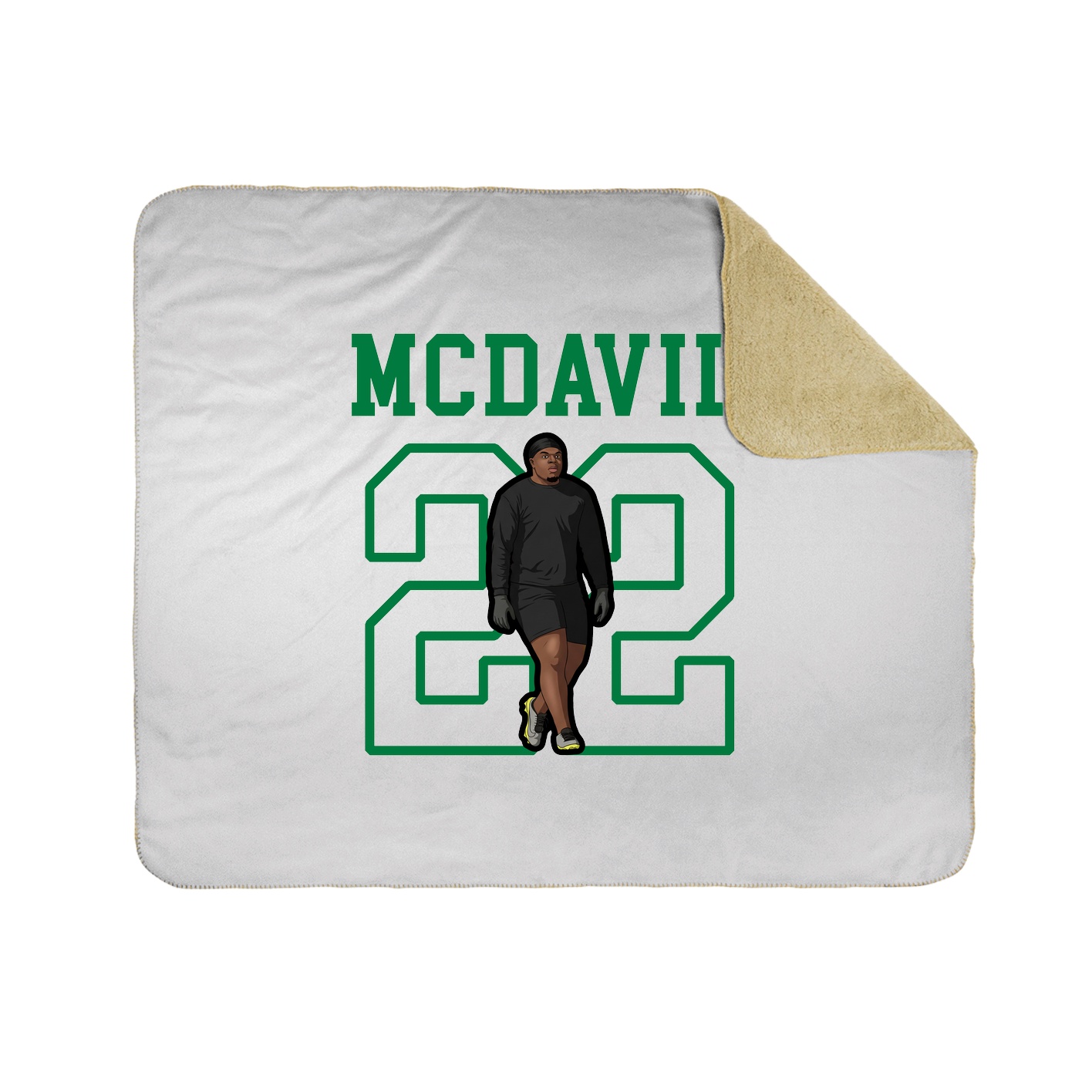 Throw Blanket — Shirsey in White