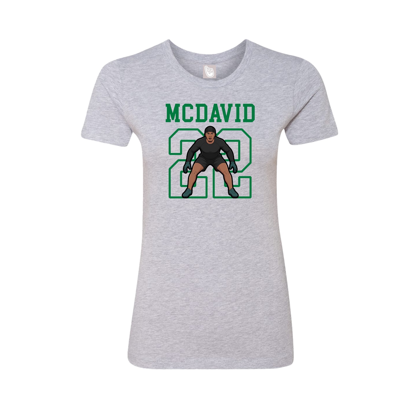 Fitted Women's Tee — Shirsey in Grey