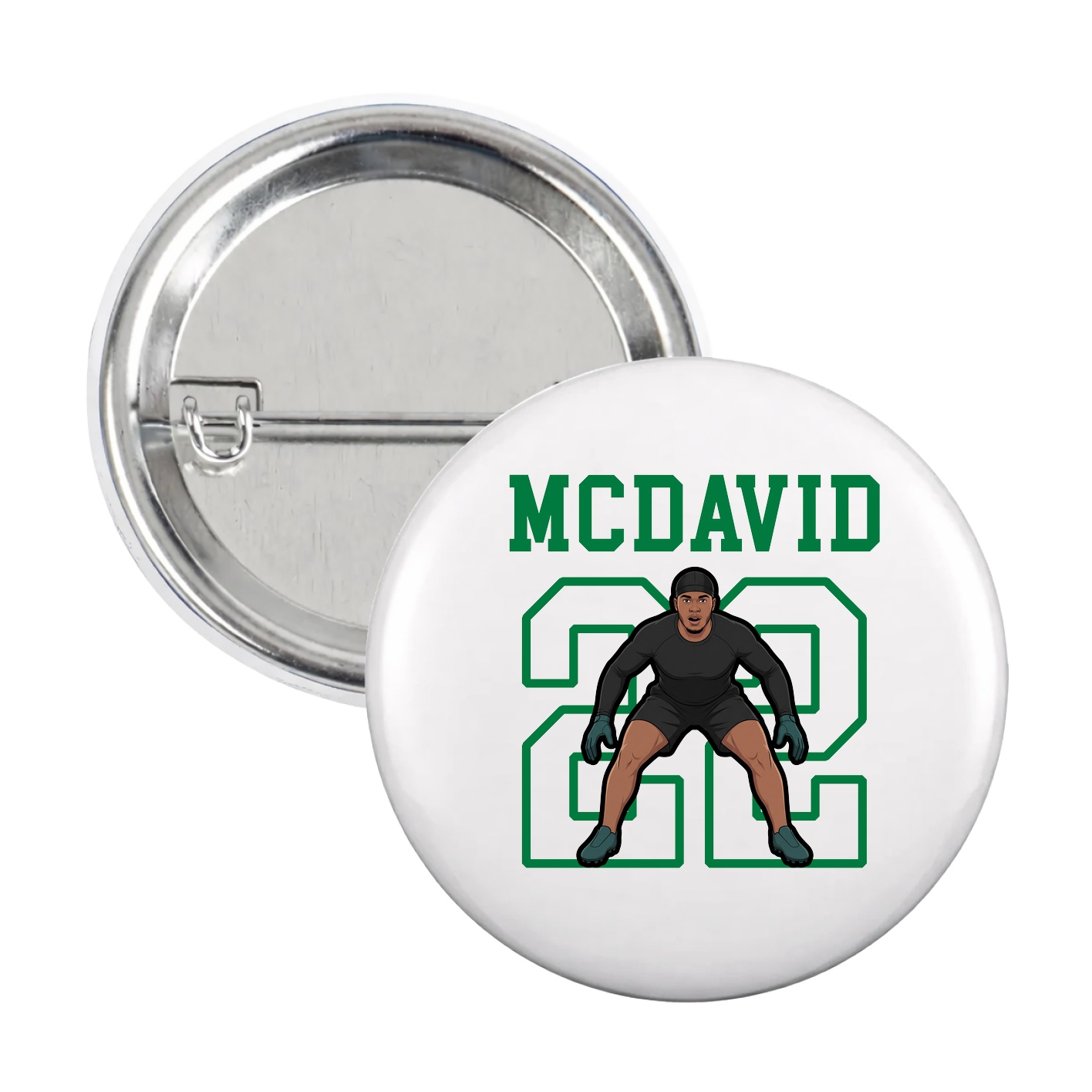 Game Day Button — Shirsey in White
