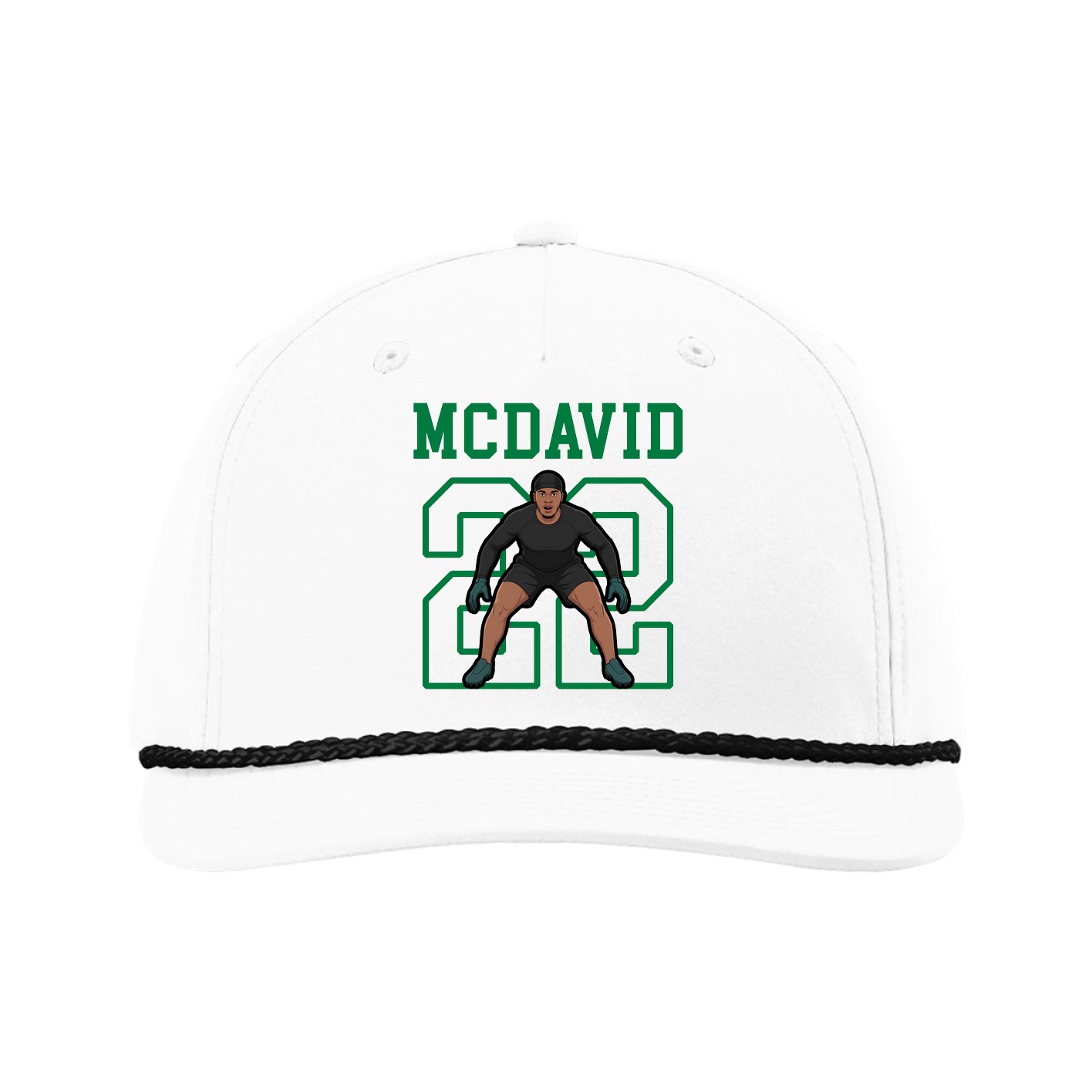 Five-Panel Classic Rope Cap — Shirsey in White