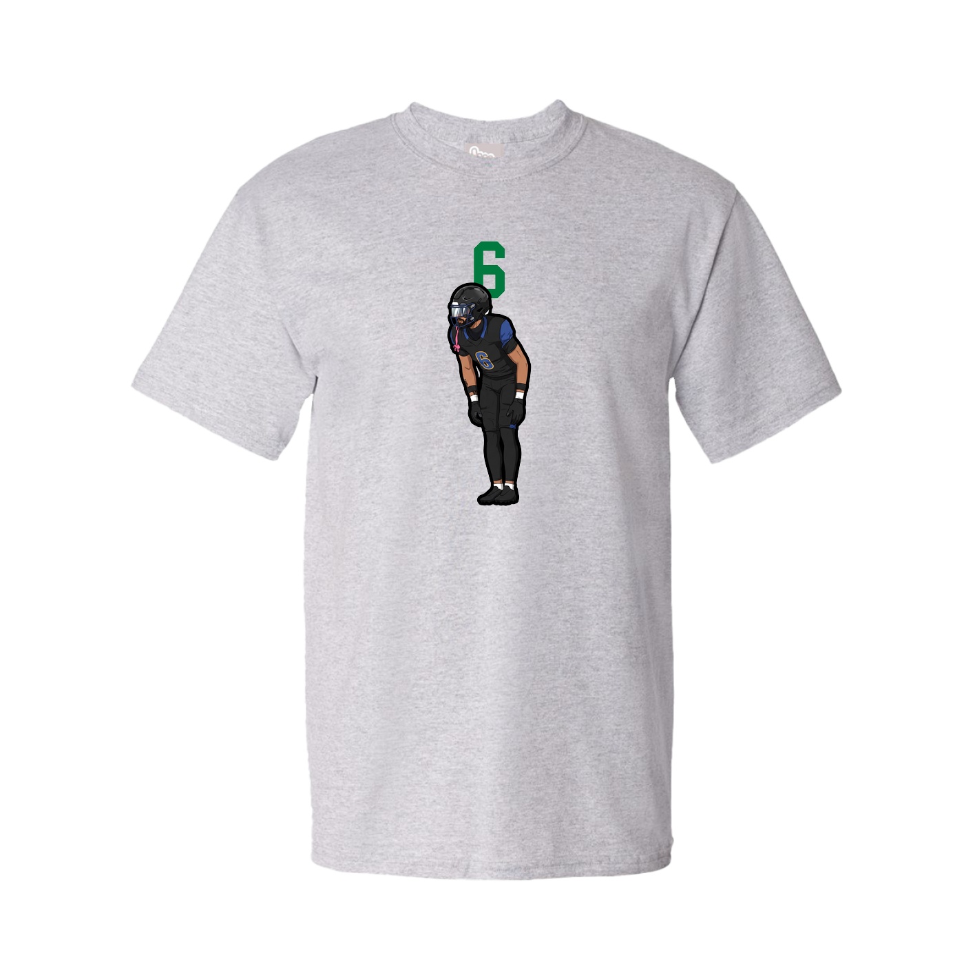 Youth Tee — Number Top in Grey