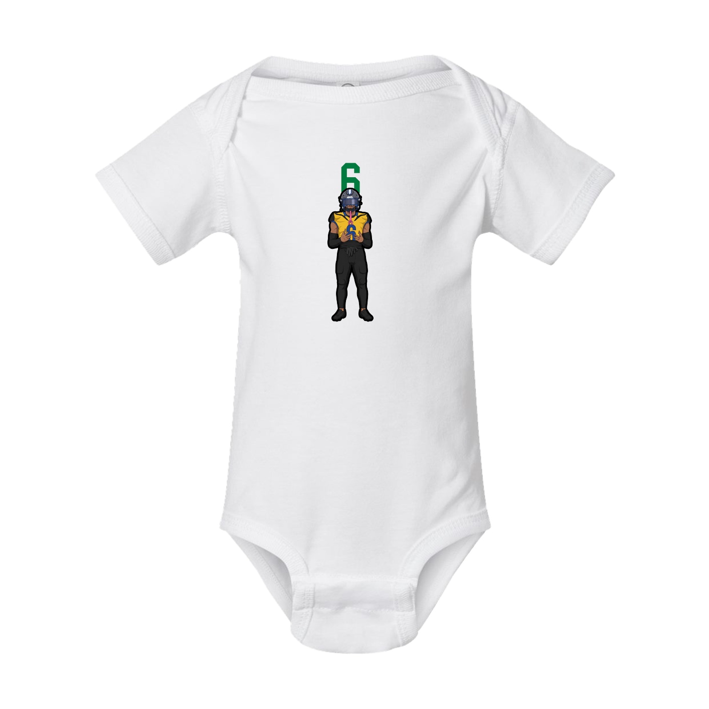 Baby Onesie — Number Top in White