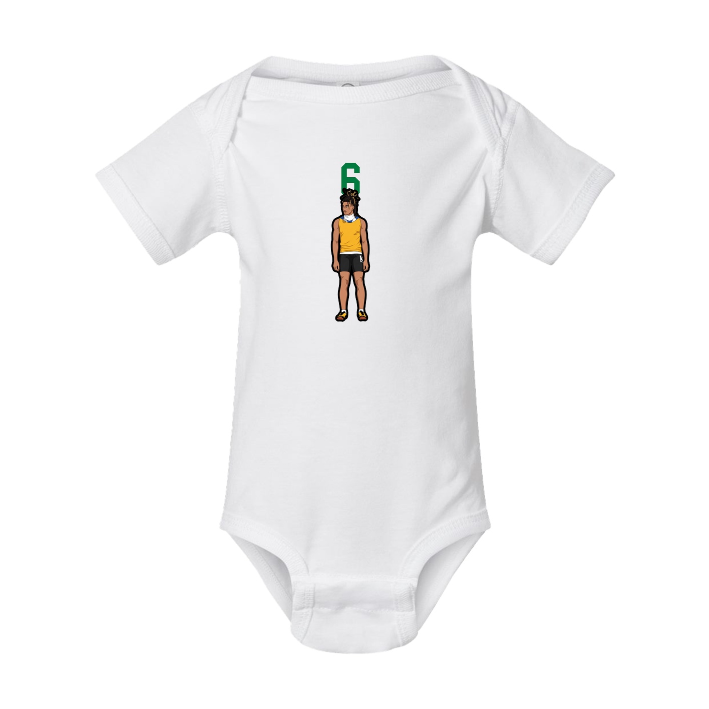 Baby Onesie — Number Top in White
