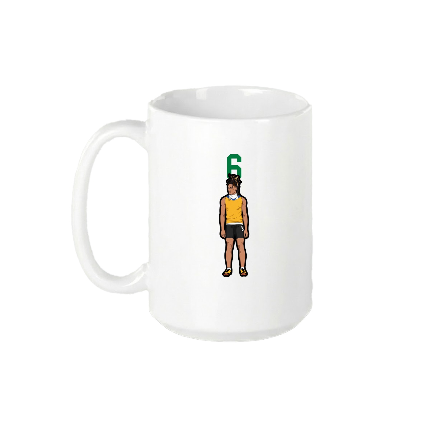 15oz Coffee Mug — Number Top in White