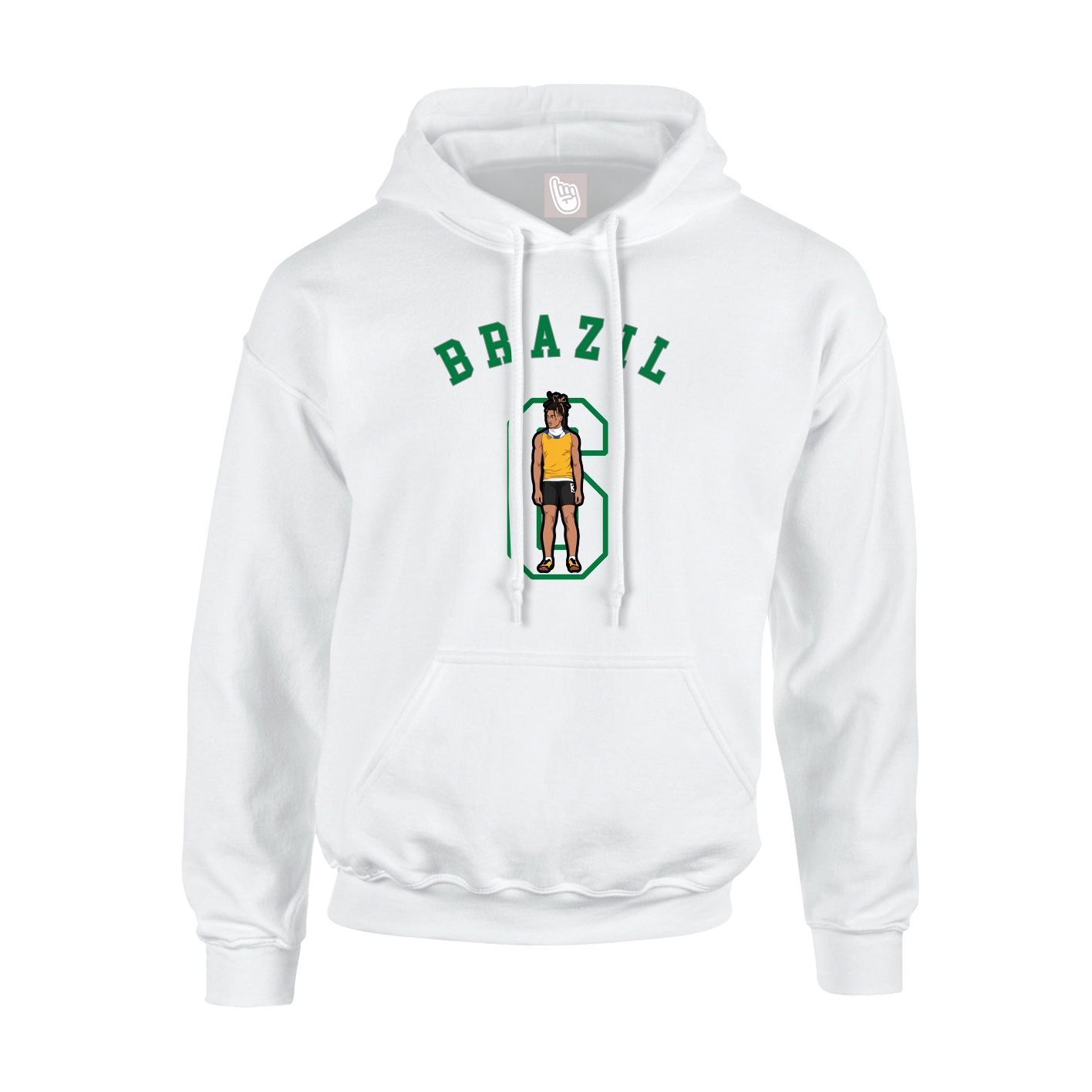 Youth Hoodie — Shirsey Arch in White