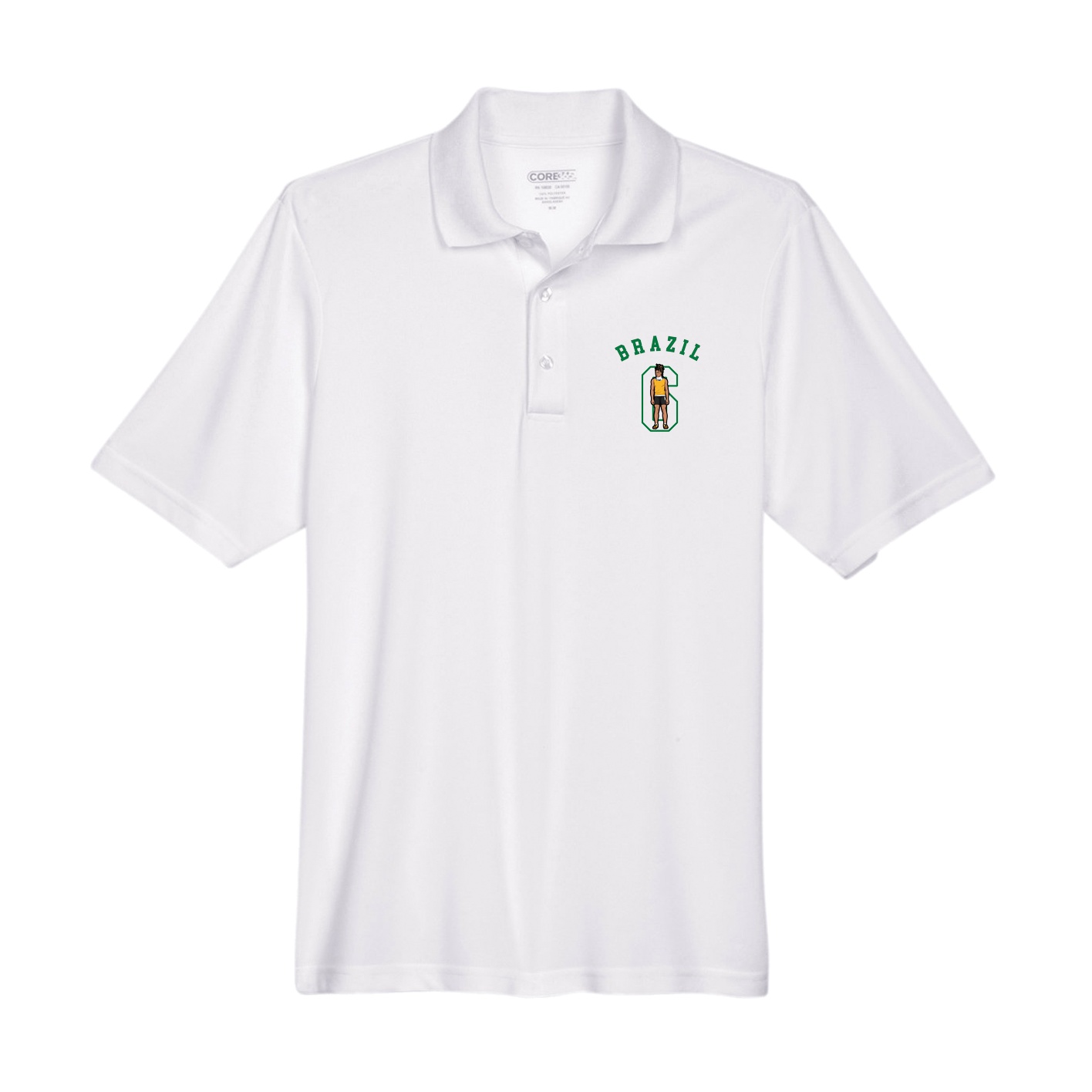 Performance Polo — Shirsey Arch in White