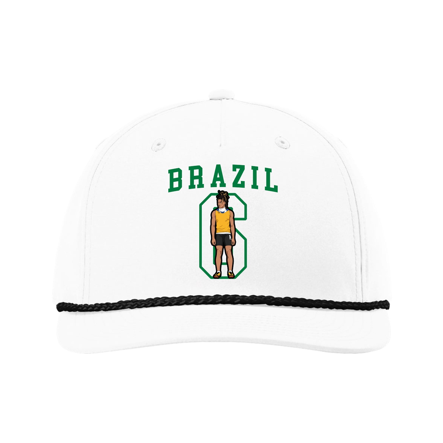 Five-Panel Classic Rope Cap — Shirsey in White