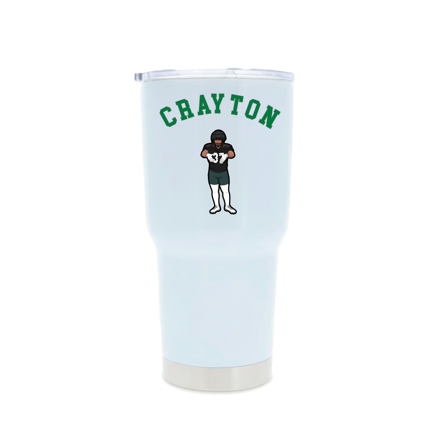 30oz Stainless Steel Tumbler — Shirsey Arch in White
