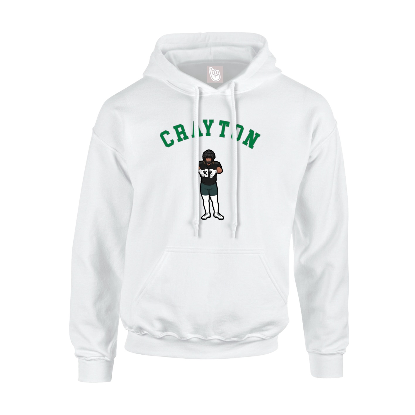 Hoodie — Shirsey Arch in White