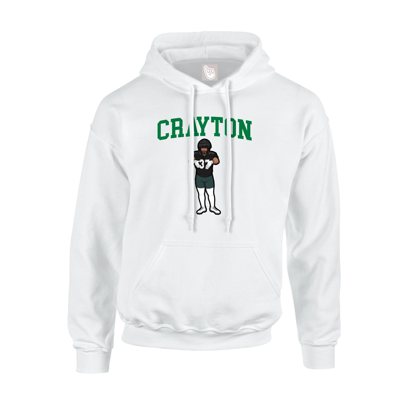 Hoodie — Shirsey in White
