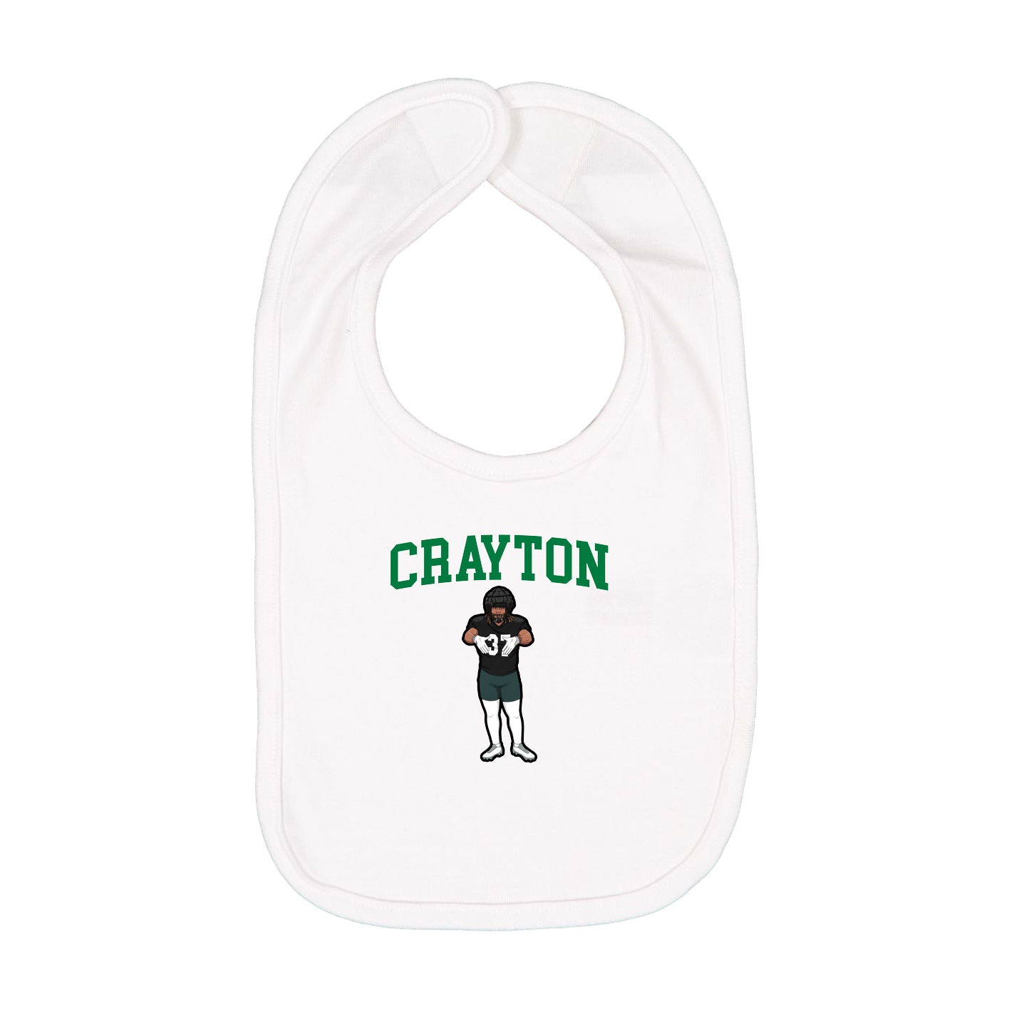 Infant Bib — Shirsey in White