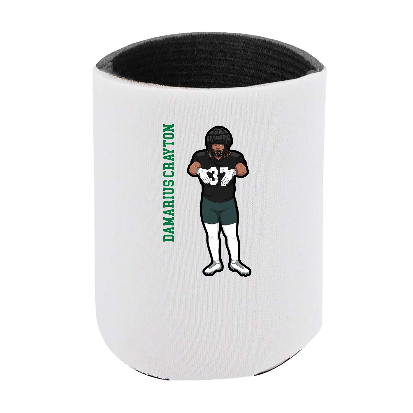 Can Holder — Name Vertical in White