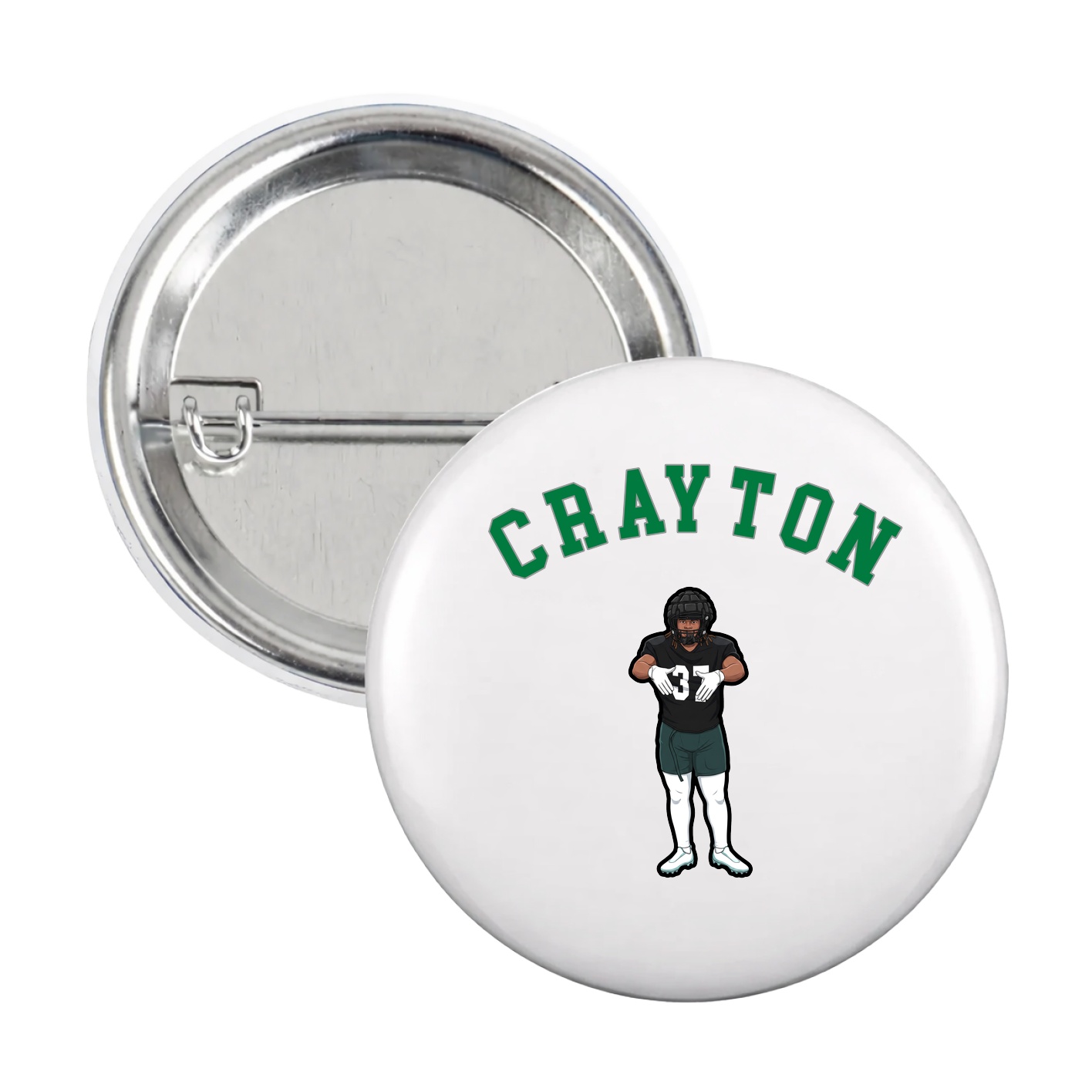 Game Day Button — Shirsey Arch in White