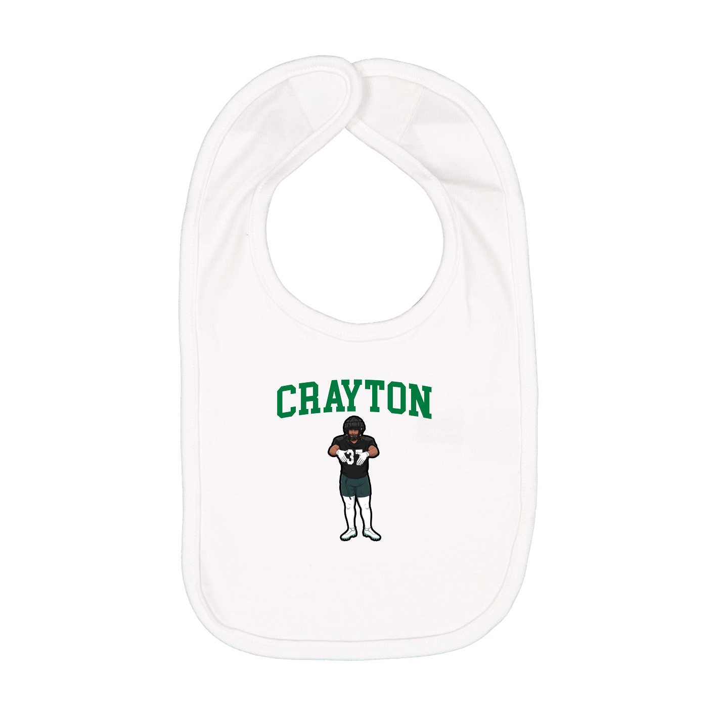 Infant Bib — Shirsey in White