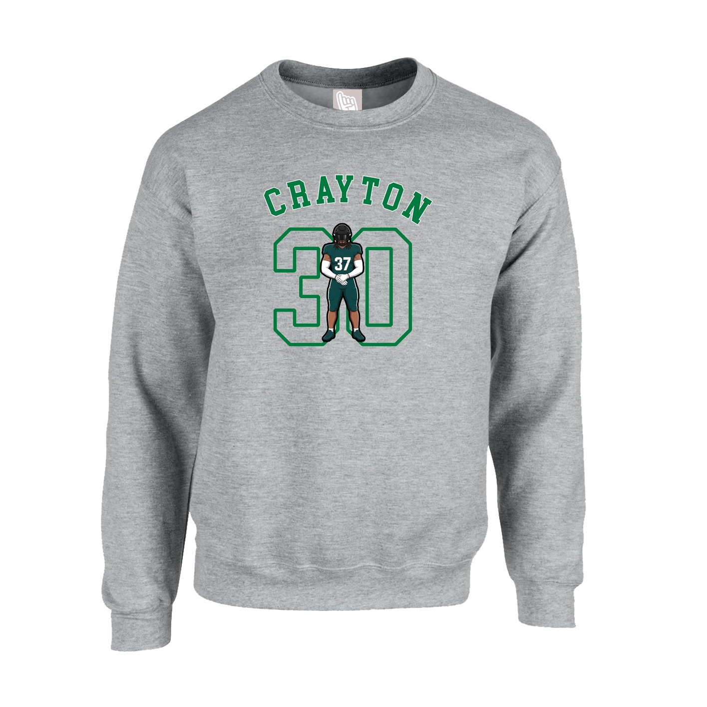 Fleece Crew — Shirsey Arch in Grey