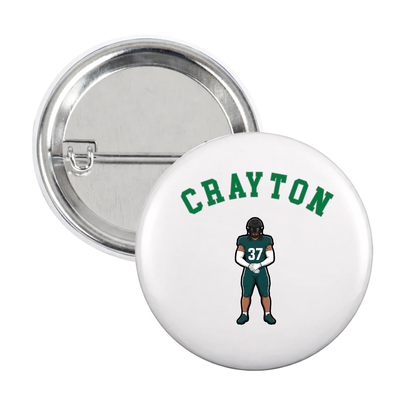 Game Day Button — Shirsey Arch in White