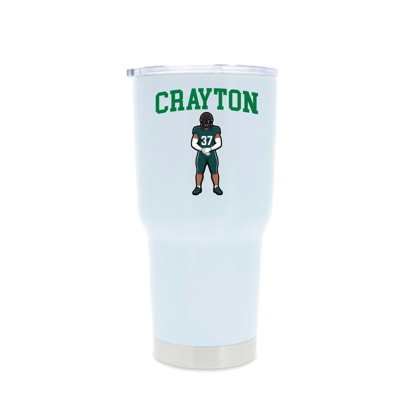 30oz Stainless Steel Tumbler — Shirsey in White