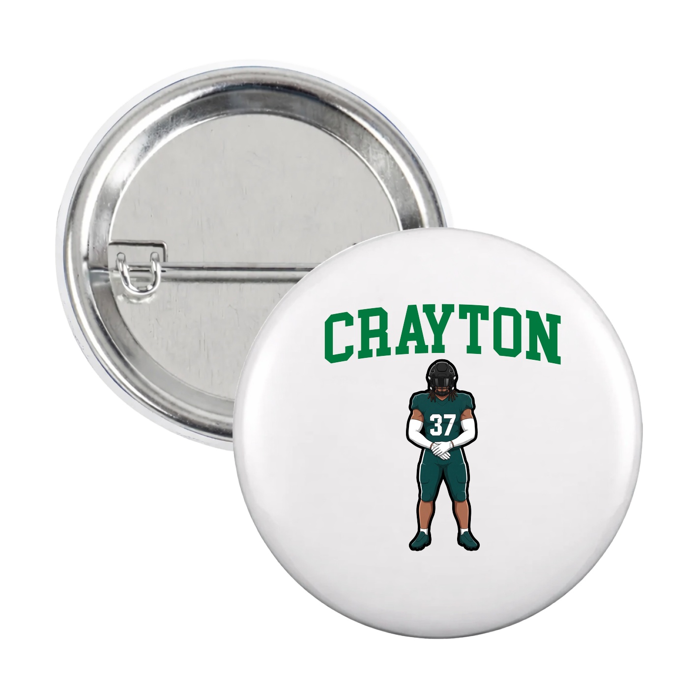 Game Day Button — Shirsey in White