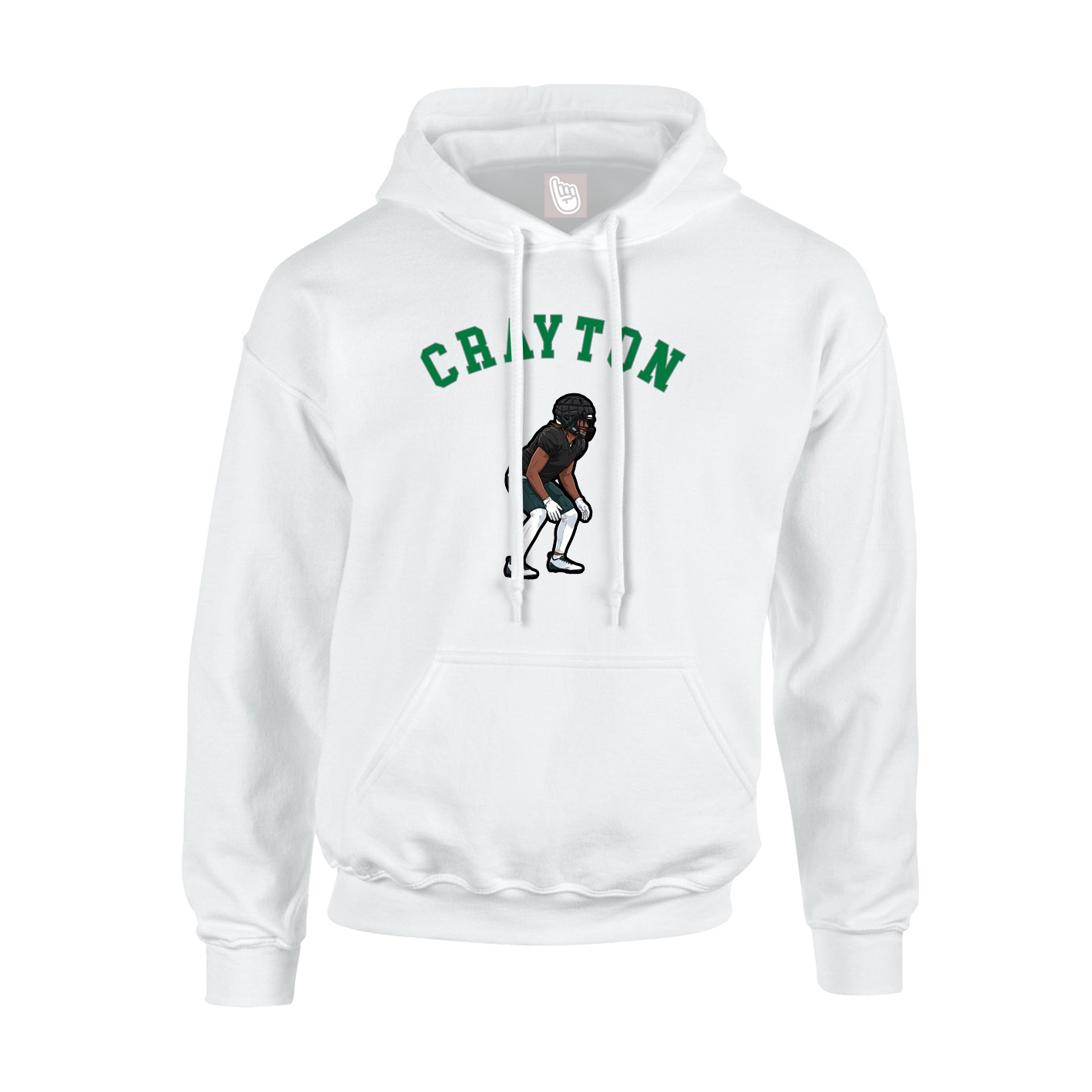 Youth Hoodie — Shirsey Arch in White