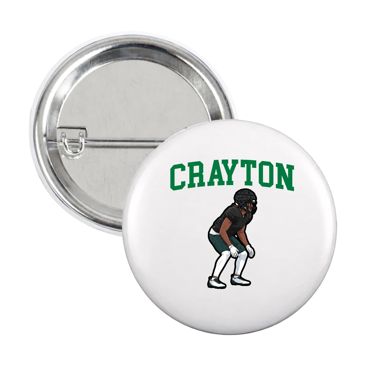 Game Day Button — Shirsey in White