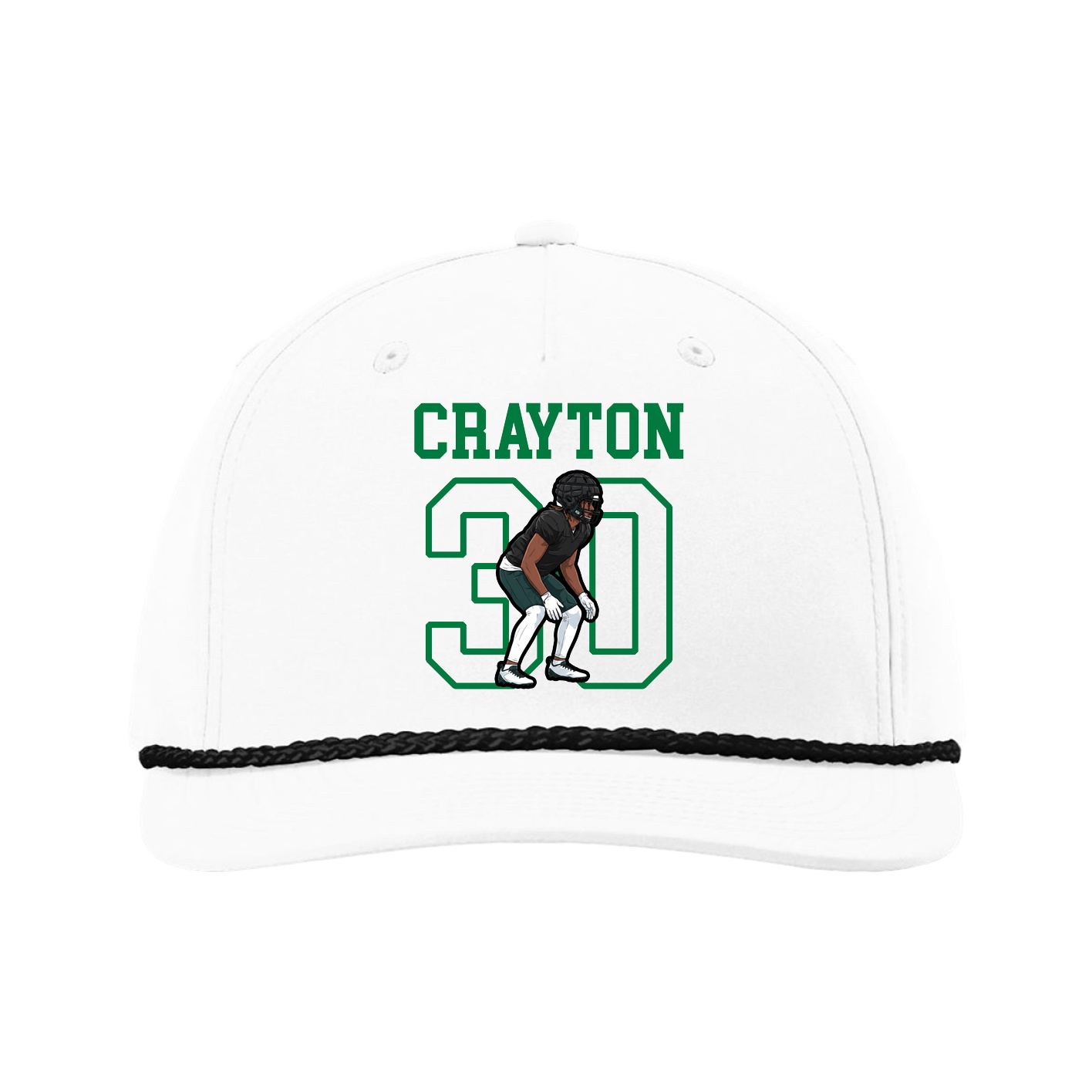 Five-Panel Classic Rope Cap — Shirsey in White