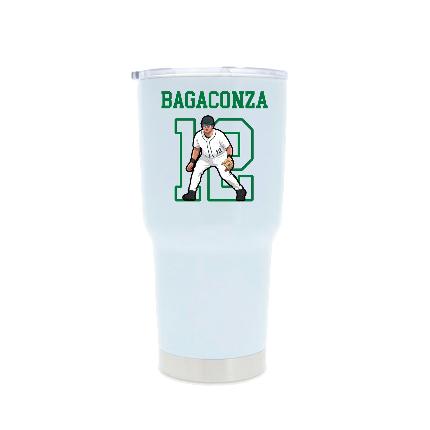 30oz Stainless Steel Tumbler — Shirsey in White