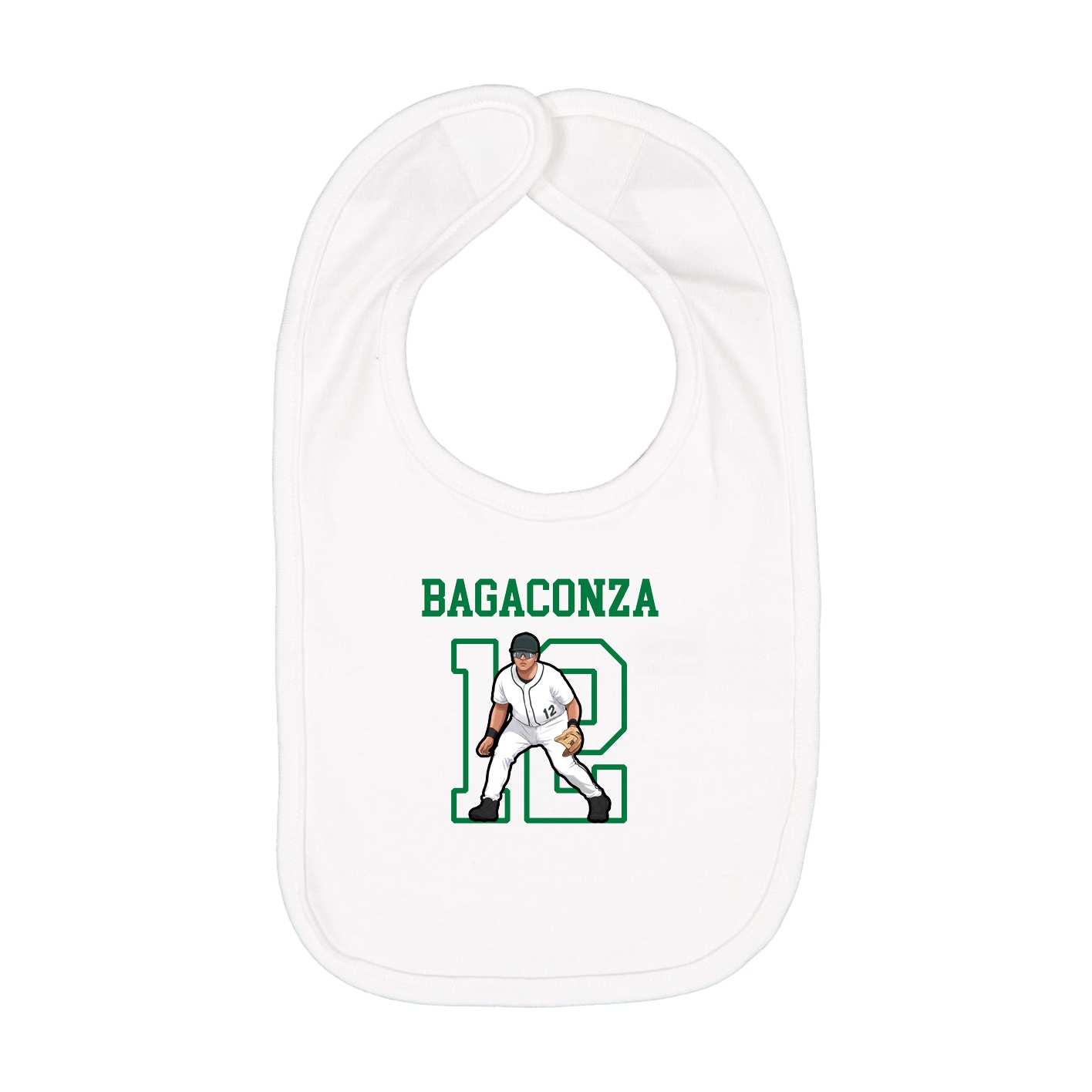 Infant Bib — Shirsey in White