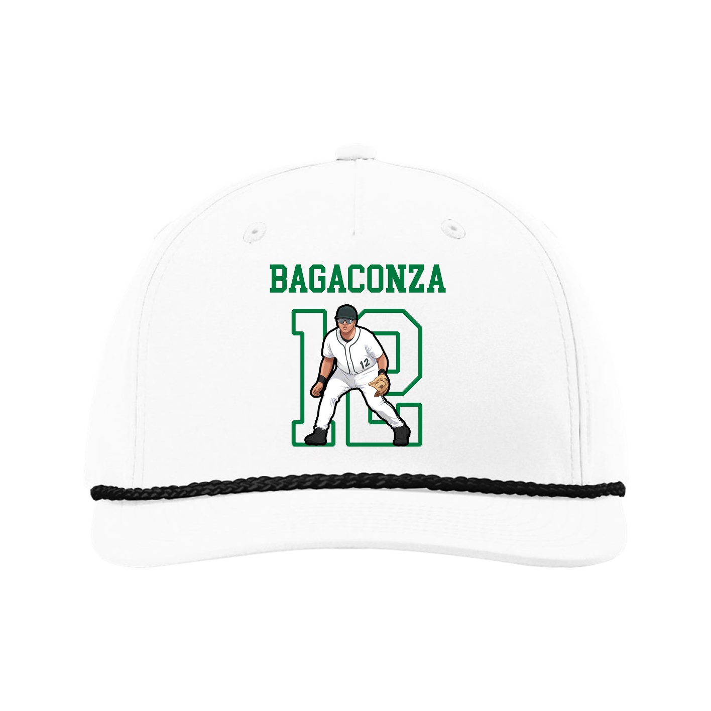 Five-Panel Classic Rope Cap — Shirsey in White