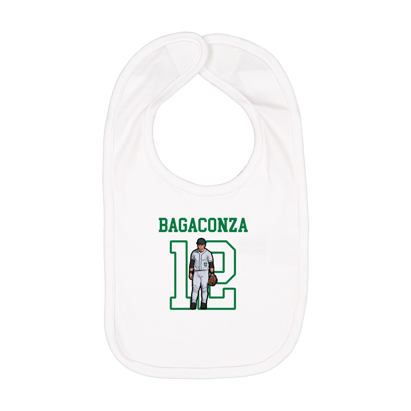Infant Bib — Shirsey in White