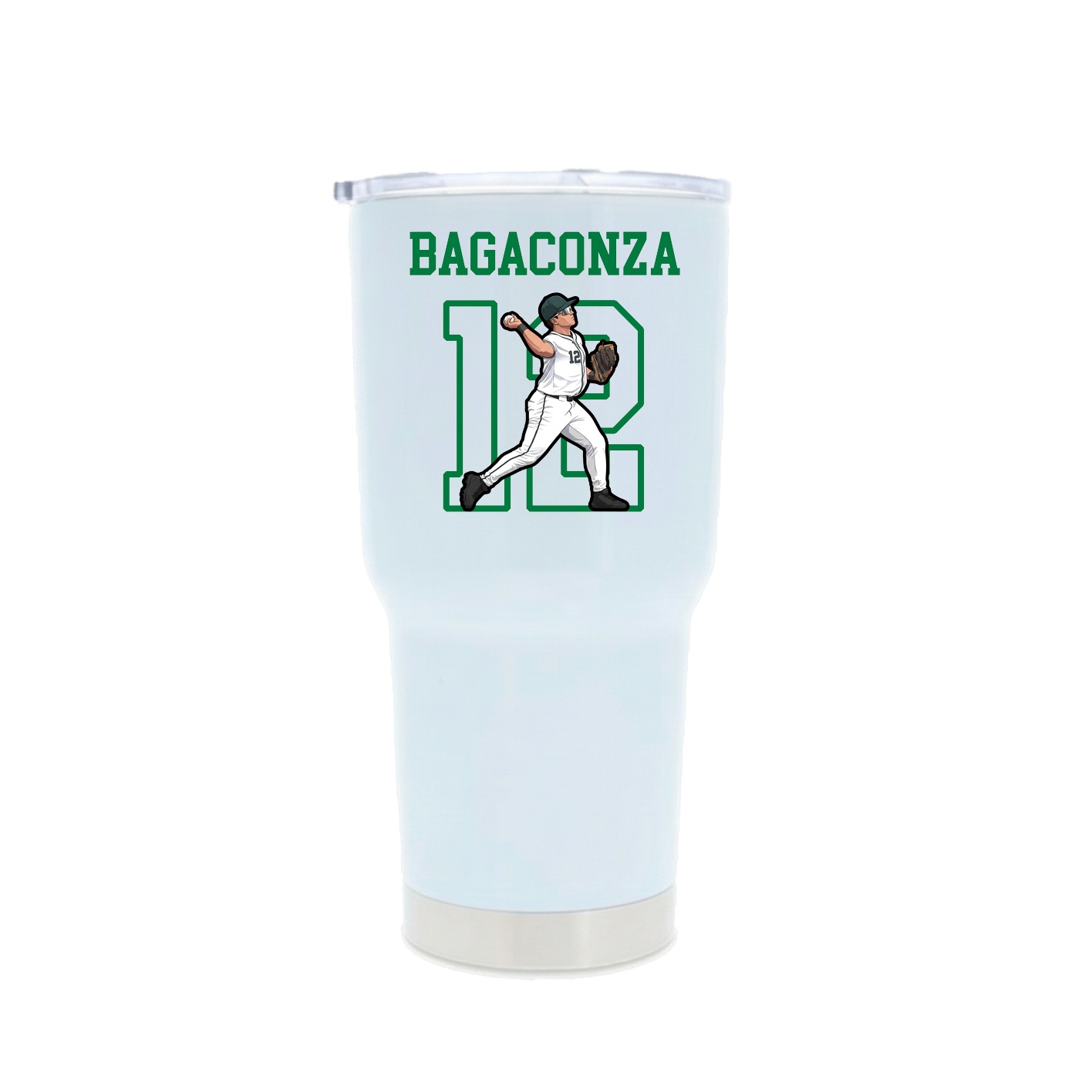 30oz Stainless Steel Tumbler — Shirsey in White