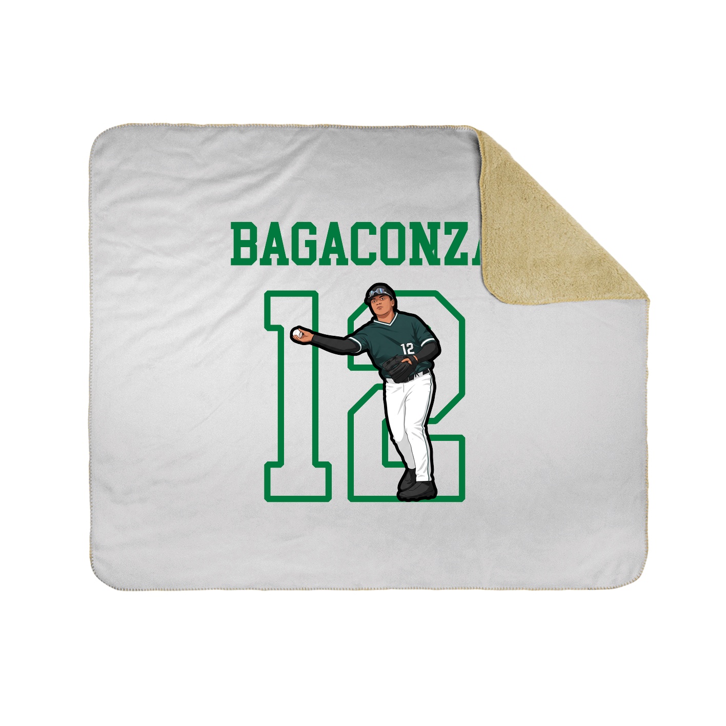 Throw Blanket — Shirsey in White
